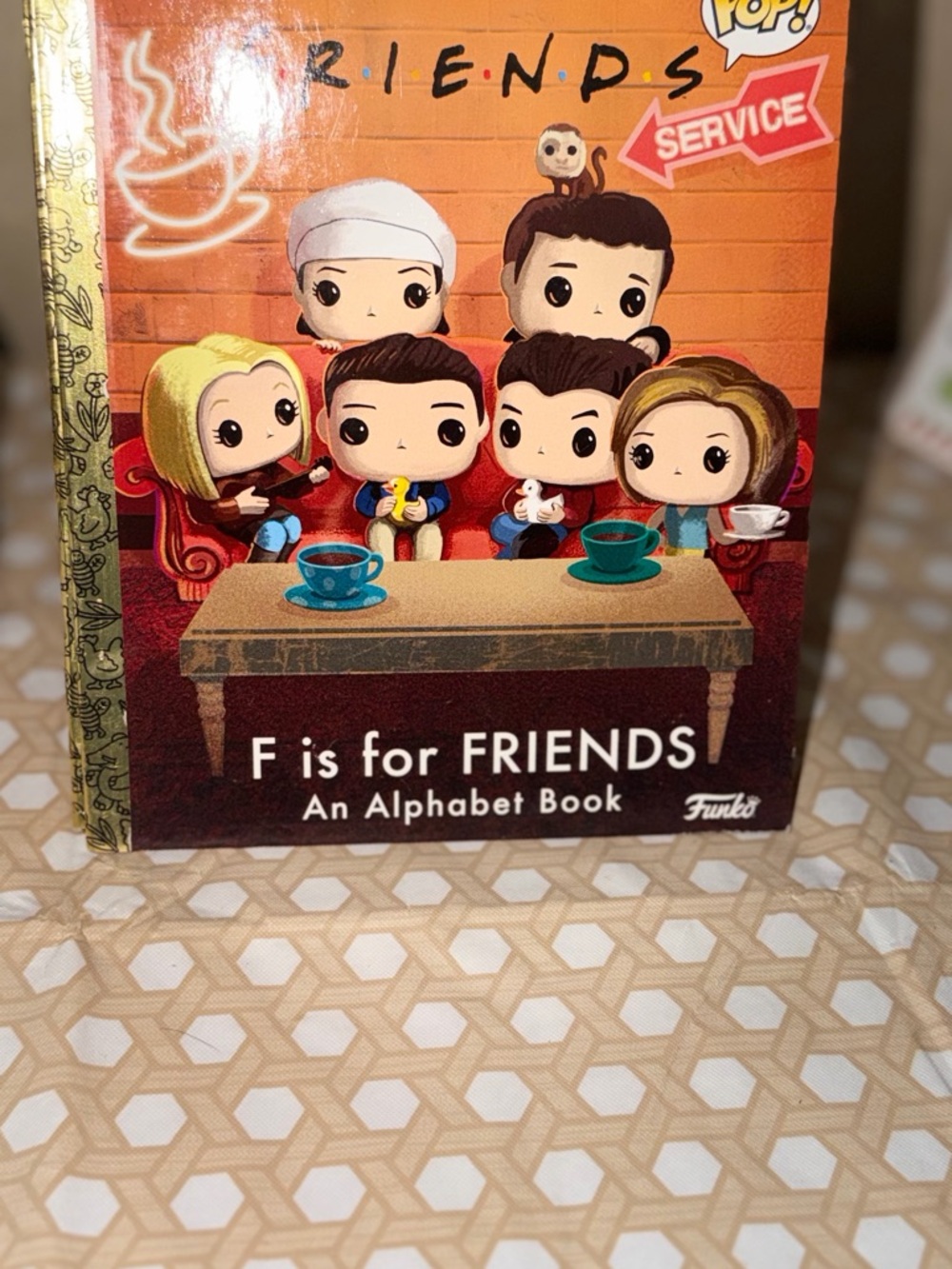 Funko F is for FRIENDS Alphabet Book - Orange Cover